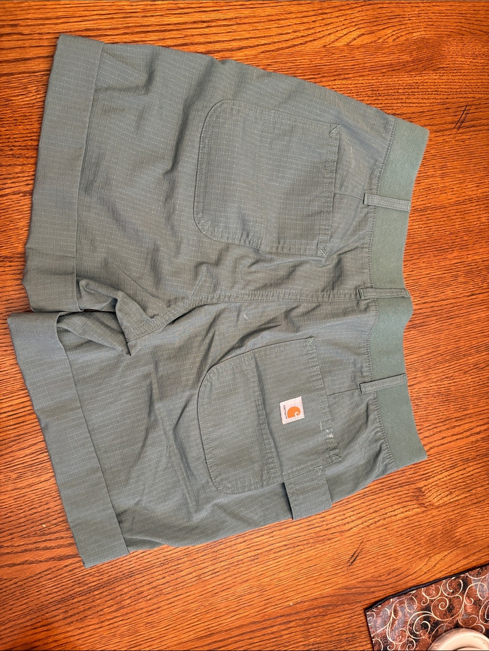 Carhartt Women's Green Work Shorts - Picture 7 of 7